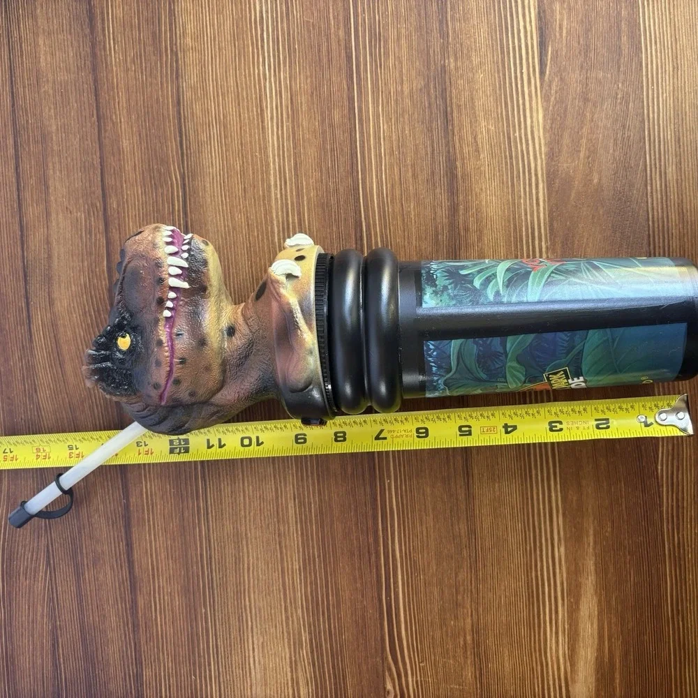 1996 Jurassic Park‎ T-Rex Souvenir Cup Straw Universal Studios Hollywood